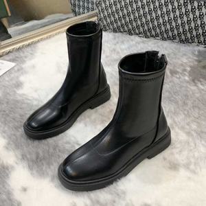 기모안감 겨울 앵클 부츠 여자 데일리 직장인 여행 여자가을신발 앵글부추 발목부츠