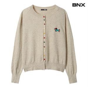 정상가 69,000원 컬러버튼 자수 모달 가디건 (BX1CD001L0)