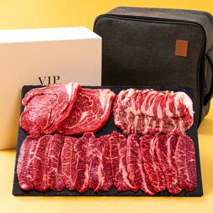 [서 진님 생산] 투쁠한우 1++등급 선물세트 5호(등심400/부채살400/차돌200) 1kg