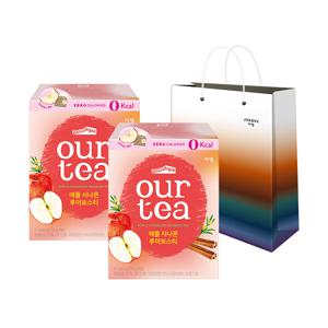 아워티 애플 시나몬 루이보스티 8p 2박스 +쇼핑백