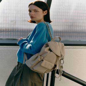 뉴욕 액세서리 [[26SS]] JABA6E003I2 [PARKER] 나일론 체인 파커 백팩 M 베이지