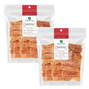 네츄럴코어 치킨소프트슬라이스 400g x 2개 애견간식