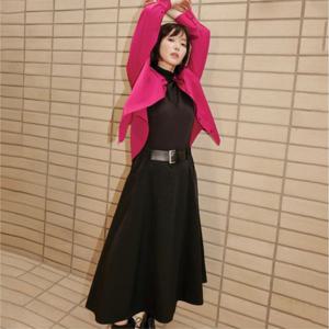 [하프클럽]  24가을 벨트장식 플레어 스커트SET1329