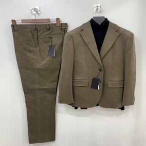 남자 가을 겨울 몰스킨 코튼 면혼방 기모 캐주얼 정장 셋업 수트 세트 - 카키브라운_JK