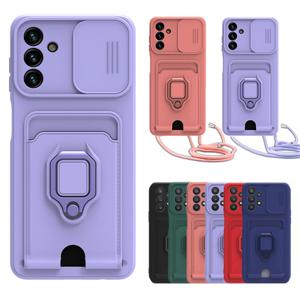 갤럭시A36 5G 슬라이드 카메라보호 카드수납 핑거링 줄 케이스