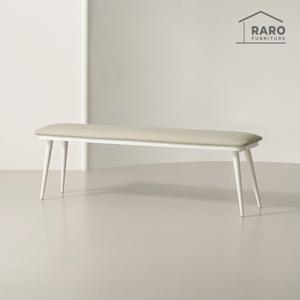 라로퍼니처 비너스 가죽 3인 벤치 식탁 의자 카페 인테리어 밴치