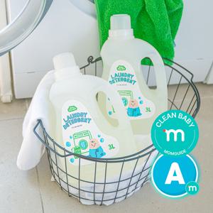 베이비스탠다드 아기 세제 무향 3L 비건 유아 중성 세탁세제 액상 대용량 고농축