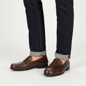 남성 페니 로퍼 클래식 다크브라운 W발볼 M76444