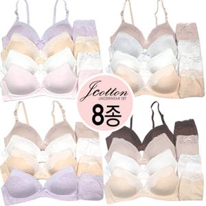 [하프클럽/제이투와이]고등학생 여자 팬티 브라 여성 세트 청소년속옷 8종