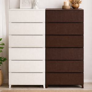 가든 라탄 서랍장 와이드 플라스틱 서랍장 6단