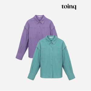 [toinq] 어깨 트임 셔츠형 오버핏 자켓(T239MJK911W)