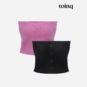 [toinq] 버튼 리브드 니트 뷔스티에 (T239MVT902W)