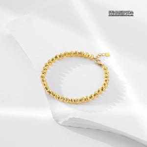 24K 커팅볼 팔찌 3mm