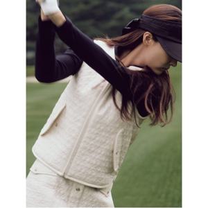 여성 패딩 퀼팅 베스트 - 아이보리(BJ5936A240)