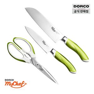 마이셰프 인테리어 칼가위 3종세트라임