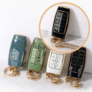 벤오토 제네시스 6버튼 G70/G80/GV70/GV80 자동차 TPU 스마트 차 키케이스 차량용 키홀더