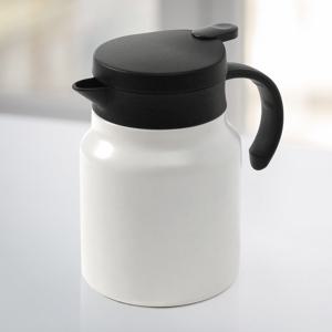 티웨어 이중진공 보온주전자 900ml   화이트  차포트