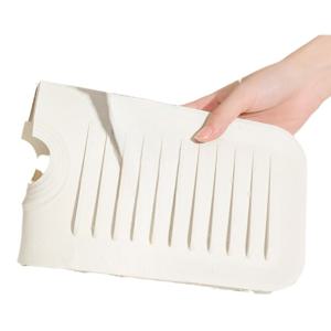 실리콘 배수 패드 45X10 베이지 수전 비누받침 세면대 물받이 보호대