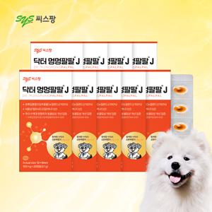 닥터 멍멍팔팔 J 9박스(180캡슐) 반려견 관절 종합 영양제 초록입홍합오일 햄프씨드오일