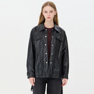 [본사] 루트 레더 벨트 자켓_SALE01441BK