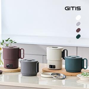 ★[26년형ver] 지티스 디지털 파스텔 접이식 전기포트 4color 여행용 햇반 커피 캠핑용 미니 라면