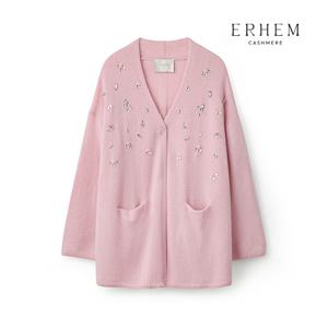 26SS 캐시미어 100 핸드메이드 비딩 니트코트 1종