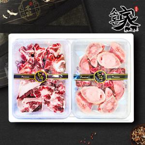 한우 꼬리반골+사골 선물세트 4kg