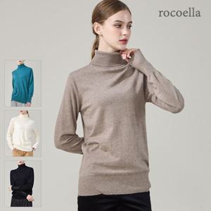 [최초가 39,800원] 카인 터치업 터틀넥 여성 니트 풀오버