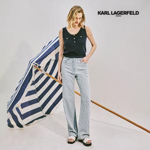 [최초가 89,900원] 25SS 린넨블렌딩 다이아 펀칭 데님팬츠