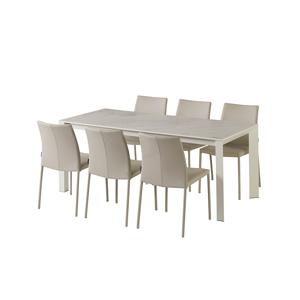 파스토 세라믹식탁 6인세트 1800 화이트_칸트체어 6EA (옵션 택1)