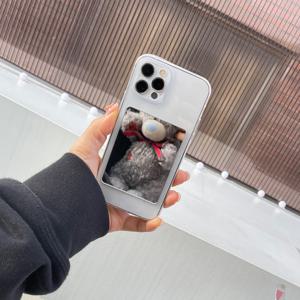 핸드폰 미니 손거울 붙이는 휴대폰 미러 스티커 폰꾸 다꾸 포카 꾸미기 휴대용 아크릴 폰거울