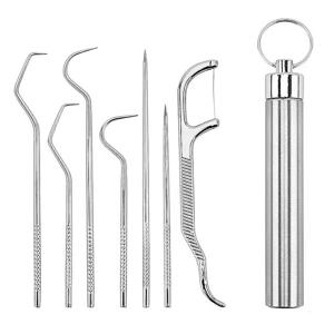 스텐이쑤시개 셀프치석제거 7종 셀프스케일링 치석제거기 치석제거 스켈링 셀프치석제거기 치아