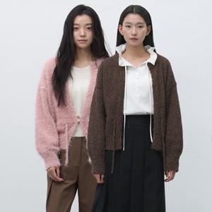 롱헤어 루즈핏 가디건 [2COL] / WBE4L04549