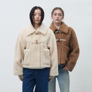 울 블렌드 페이크 퍼 더플 자켓 [2COL] / WBE4L07534