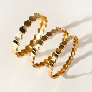 14K 허니콤 반지 2mm/2.5mm/3mm*황금福세일*