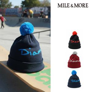 다이아 남녀공용 방울 비니 방한 모자