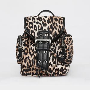 가니 26SS 레오파드 나노 프린트 버키 여성 백팩 B2010008 859
