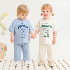 [정상가37,900원]모모레이 소풍가자 상하세트