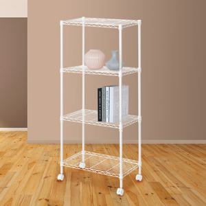 베이직 화이트 메탈렉 선반 600 4단