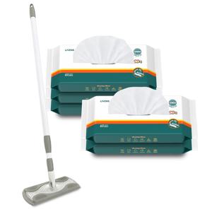 청소기 밀대+밀대판+물걸레청소포 150매 (30매X5개)