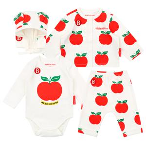 신생아 애플 올 오버 바디수트 세트_BP61OS001