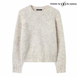 정상가:89,000원 ㅣ 데일리 무지 크롭 라운드 긴팔 니트 (NP4KT049L0)