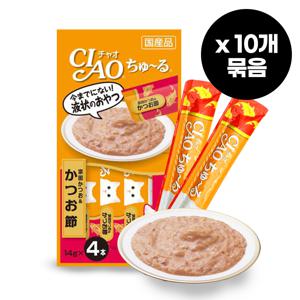 챠오 츄르 가다랑어&포 14gX4개입 10개묶음 (2개 이상 구매 시 무배)