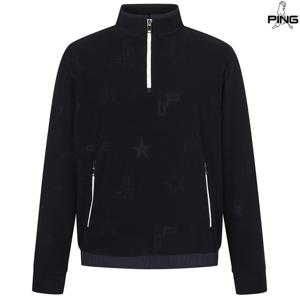 [양말드림]남성 기모 패턴 반집업 긴팔 티셔츠 111D4TR381_NA