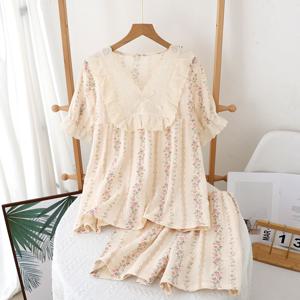 [브리치]  / 순면100% 레오네 반팔 반바지 여름잠옷