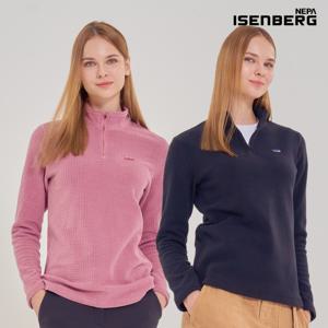 B 양면 플리스 반집업 여성 2컬러 택1