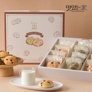 스콘 선물세트 12개입(+쇼핑백) / 간식 과자 건포도 녹차스콘 플레인스콘 선물추천
