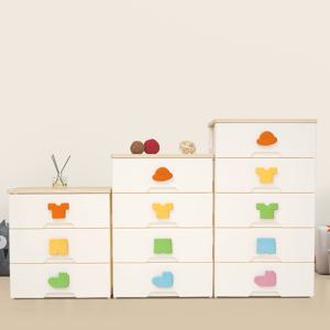홈블리 우드상판 플라스틱 서랍장 아기 옷장 수납 정리함 유아 3단 4단 5단