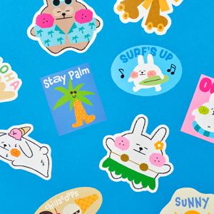 텀꾸 스티커 세트 10p (써머)