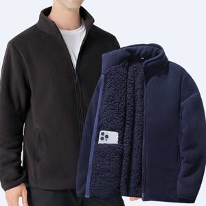 제이케이sp 빅사이즈 남자플리스집업 양털후리스 기모 남녀공용 보아털 폴라플리스 자켓